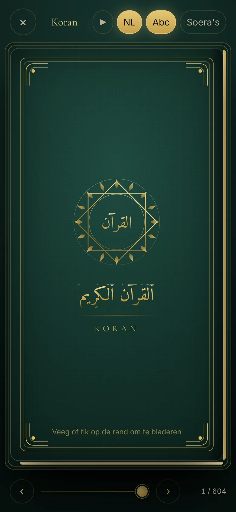Blader door de Koran als door een echt boek